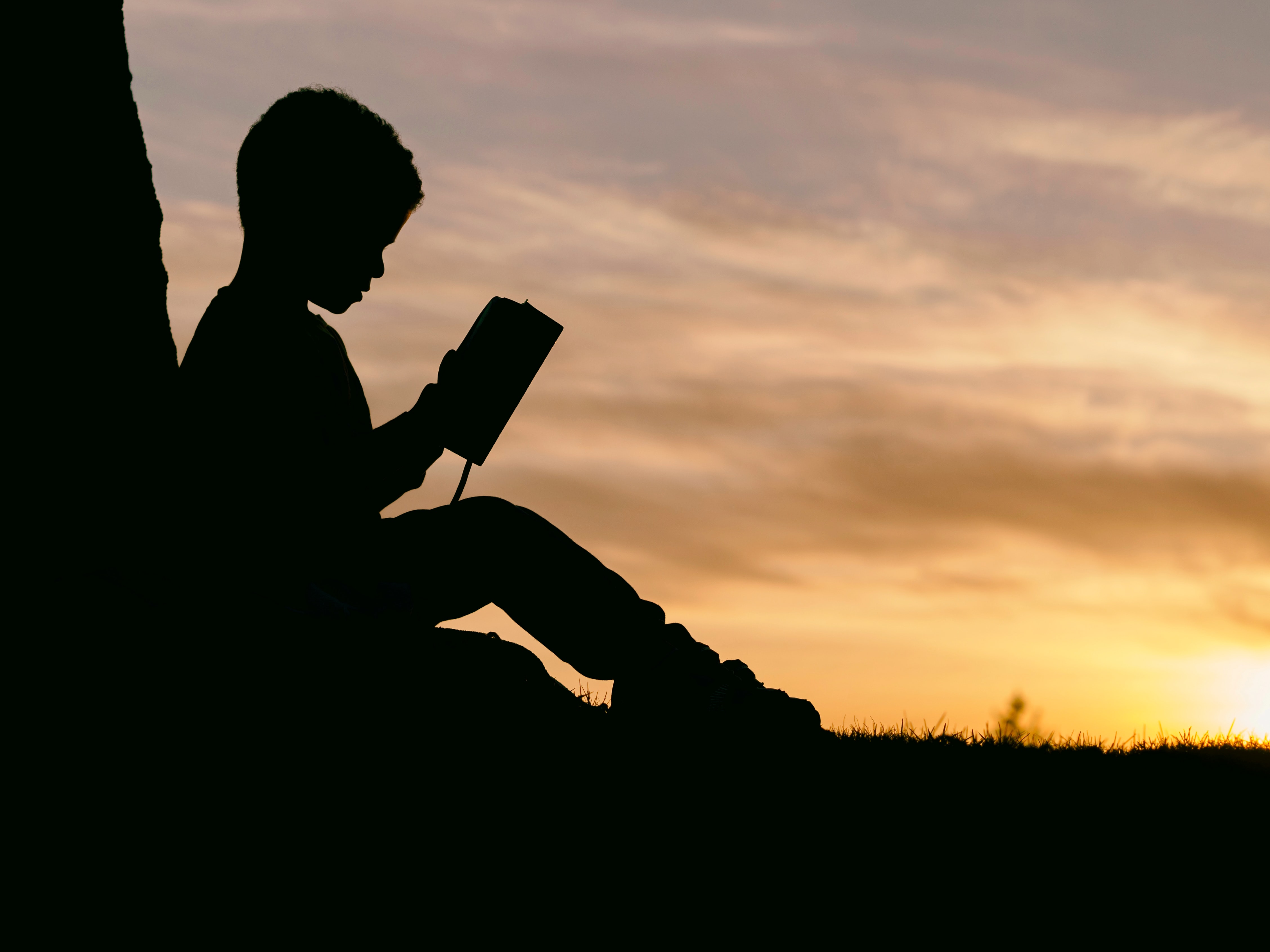 Boy reading